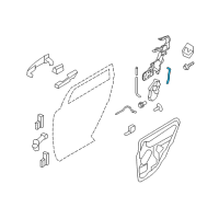 OEM 2008 Ford Edge Lock Rod Diagram - 7T4Z-7826596-A