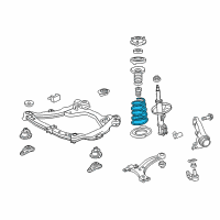 OEM 2016 Toyota Camry Coil Spring Diagram - 48132-06170