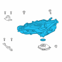 OEM 2020 Lexus RC F Headlamp Unit With Gas Diagram - 81185-24330