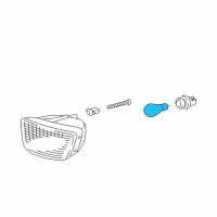 OEM Toyota Land Cruiser Back Up Lamp Bulb Diagram - 00234-01156