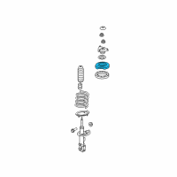 OEM 2007 Hyundai Elantra Spring Upper Seat Assembly, Left Diagram - 54622-1H000