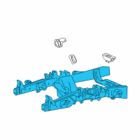 OEM 2001 Ford F-150 Transmission Crossmember Diagram - F65Z-6A023-CF