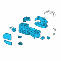 OEM 2021 Ford F-350 Super Duty Mirror Assembly Diagram - HC3Z-17682-CD