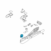 OEM Kia Rio Cup Holder Assembly Diagram - 846401G250RU