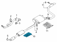 OEM Kia Carnival Panel-Heat Protector Diagram - 28793R0100