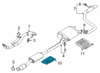 OEM 2022 Kia Carnival Panel-Heat Protector Diagram - 28793R0100