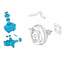 OEM 2015 Lexus IS250 Cylinder Sub-Assy, Brake Master Diagram - 47201-30822