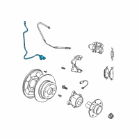 OEM 2005 BMW X5 Rear Abs Wheel Speed Sensor Diagram - 34-52-6-771-705