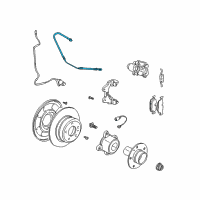 OEM BMW Brake Hose, Left Diagram - 34-30-1-165-765