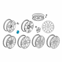 OEM 2015 GMC Acadia Center Cap Diagram - 9597360