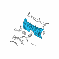 OEM 2009 BMW 535i xDrive Splash Wall Diagram - 41-12-7-111-804