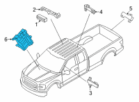 OEM 2022 Ford F-150 KIT - ALARM/KEYLESS LOCK SYSTE Diagram - MU5Z-15604-A