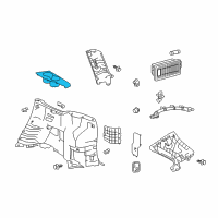 OEM 2014 Toyota Highlander Cup Holder Diagram - 64714-0E060-A0