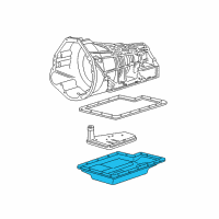 OEM 1999 Ford Expedition Transmission Pan Diagram - F7TZ-7A194-DA