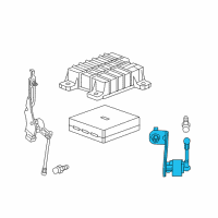 OEM 2019 Cadillac XT5 Rear Sensor Diagram - 84365776