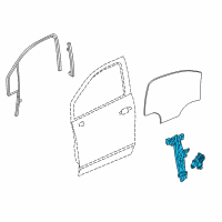 OEM 2017 Buick Encore Window Regulator Diagram - 95389087