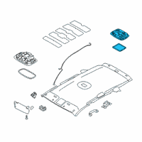 OEM 2017 Kia Sorento Lamp Assembly-Luggage Compartment Diagram - 92620C5000BGA