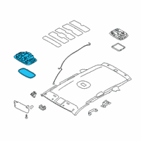 OEM 2020 Kia Sorento Lamp Assembly-Room Diagram - 92850C5000BHH