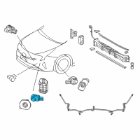 OEM 2021 Toyota Prius AWD-e Park Sensor Diagram - 89341-48040-C4