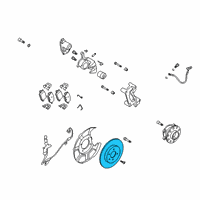 OEM 2020 Hyundai Palisade Disc Assembly-RR Brake Diagram - 58411-S1300