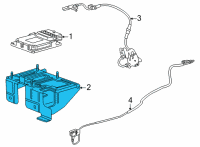 OEM 2021 Cadillac Escalade ESV Mount Bracket Diagram - 84960900