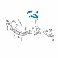 OEM 1997 Pontiac Firebird Front Upper Control Arm Assembly (Lh) Diagram - 22204672