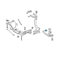 OEM 1999 Pontiac Firebird Bushing, Front Lower Control Arm Front Diagram - 22145392