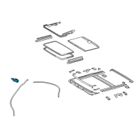 OEM Lexus IS350 Gear Assembly, Sliding Roof Diagram - 63260-53071