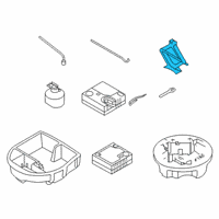 OEM 2017 Kia Rio Jack Assembly Diagram - 091103X100