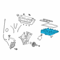 OEM 2008 Mercury Mariner Oil Pan Diagram - 8L8Z-6675-A