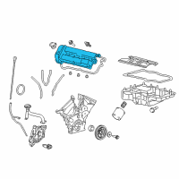 OEM 2008 Ford Escape Valve Cover Diagram - 8L8Z-6582-A