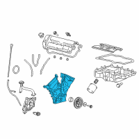 OEM Ford Front Cover Diagram - 8L8Z-6019-A