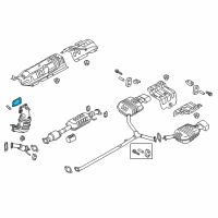 OEM 2017 Hyundai Sonata Gasket-Catalyst Case Diagram - 28535-2G060