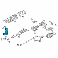 OEM 2016 Kia Optima Exhaust Manifold Catalytic Assembly Diagram - 285102G355