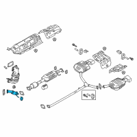 OEM 2017 Hyundai Sonata Front Muffler Assembly Diagram - 28610-C2600