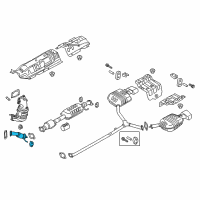 OEM 2020 Kia Optima Front Muffler Assembly Diagram - 28610C2600