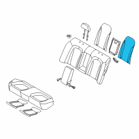 OEM 2013 Kia Optima Heater-Rear Seat Back Diagram - 937512T010
