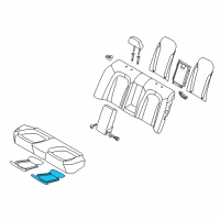 OEM 2012 Kia Optima Heater-Rear Seat Cushion Diagram - 891902T010