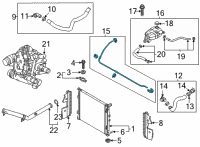 OEM Kia K5 Hose Assembly-DEGASING Diagram - 254E0L3300