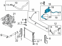 OEM Kia Reservoir Tank Assembly Diagram - 25430L0500