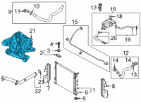 OEM 2022 Hyundai Sonata Integrated Thermal-Management Diagram - 25600-2S000