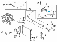 OEM 2020 Hyundai Sonata Hose Assembly-Water Diagram - 25450-L1500