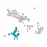 OEM Hyundai Elantra Arm Complete-Front Lower, LH Diagram - 54500-F3000