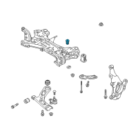 OEM 2019 Kia Niro BUSHING-CROSSMEMBER Diagram - 62485F2100