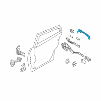 OEM Infiniti G37 Grip-Outside Handle, Rh Diagram - 82640-JU61A