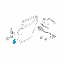 OEM 2020 Infiniti QX80 Hinge Assy-Rear Door Diagram - 82420-JK000