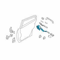 OEM Infiniti G35 Lock & Remote Control Assembly-Rear Door, LH Diagram - 82501-JK00A
