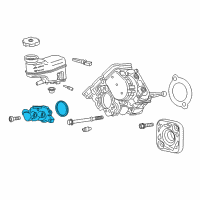 OEM 2017 Chevrolet Malibu Master Cylinder Diagram - 84118589