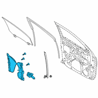 OEM 2021 Ford Ranger Window Regulator Diagram - AB3Z-2123200-C