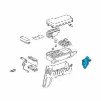 OEM 2001 Lexus RX300 Resistor Assy, Dim Dip Lamp Diagram - 82695-48010